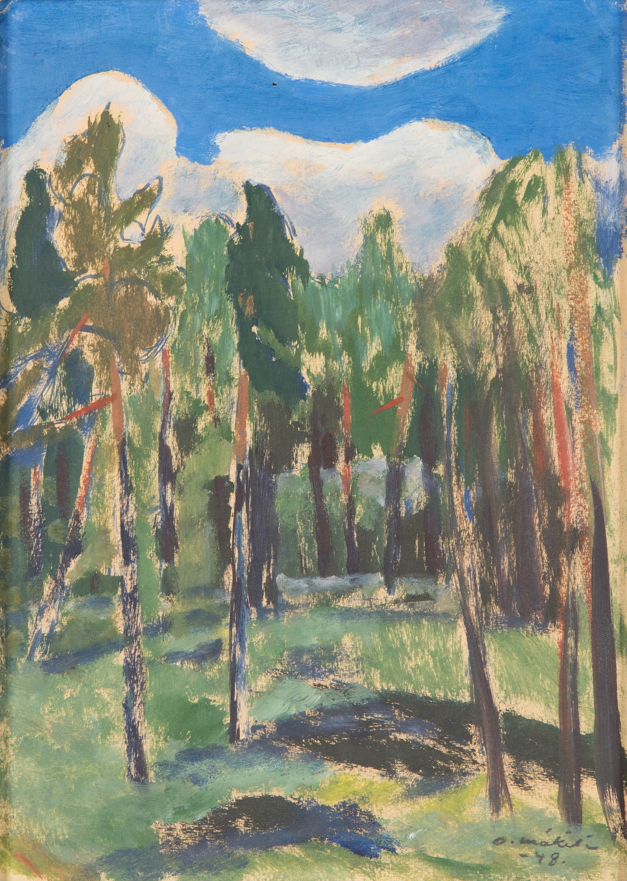 Artwork by Otto Mäkilä, Untitled, Made of Oil on board