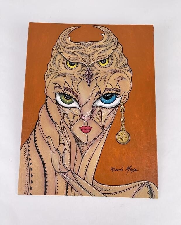 Ricardo Maya | Ricardo Maya Oil on Board Painting | MutualArt