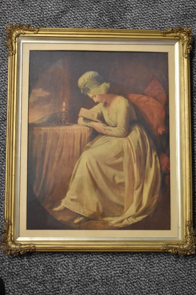 Artwork by George Romney, a print, Made of gilt plaster
