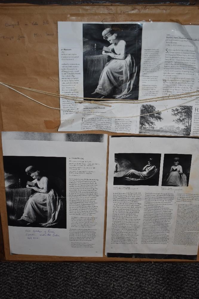 Artwork by George Romney, a print, Made of gilt plaster