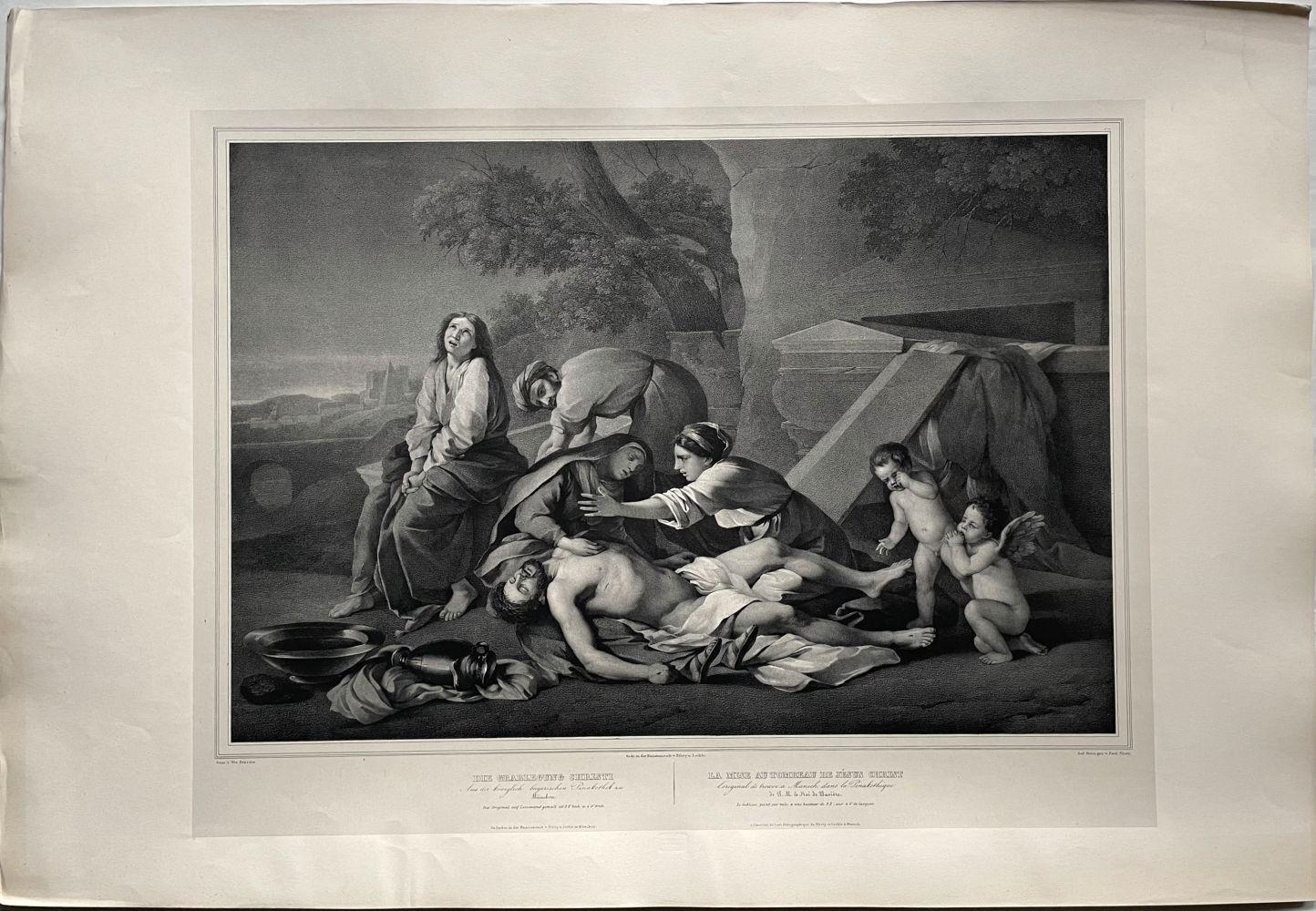 Dessin Ancien XIXe - Mise Au Tombeau Du Christ, école Russe ? - Original, Religion