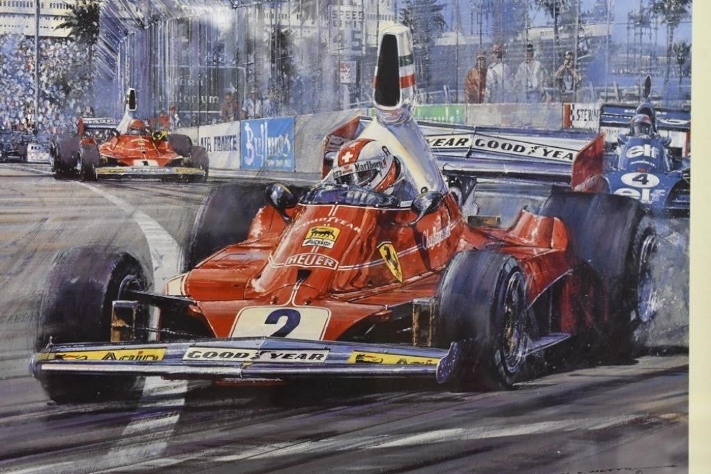 Nicholas Watts | 1976 Clay Regazzoni Ferrari 312T Print | MutualArt
