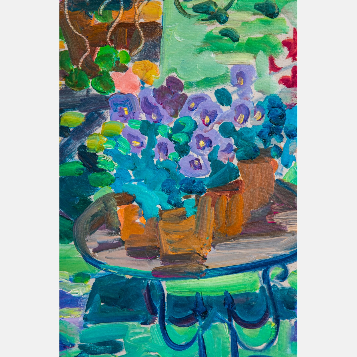 Joseph B. O'Sickey | Tables with Potted Plants (1979) | MutualArt