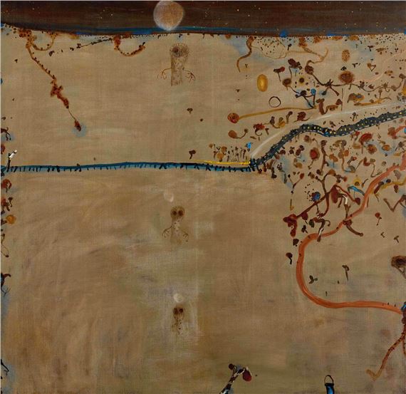 Night Train and Owls by John Olsen, 2011