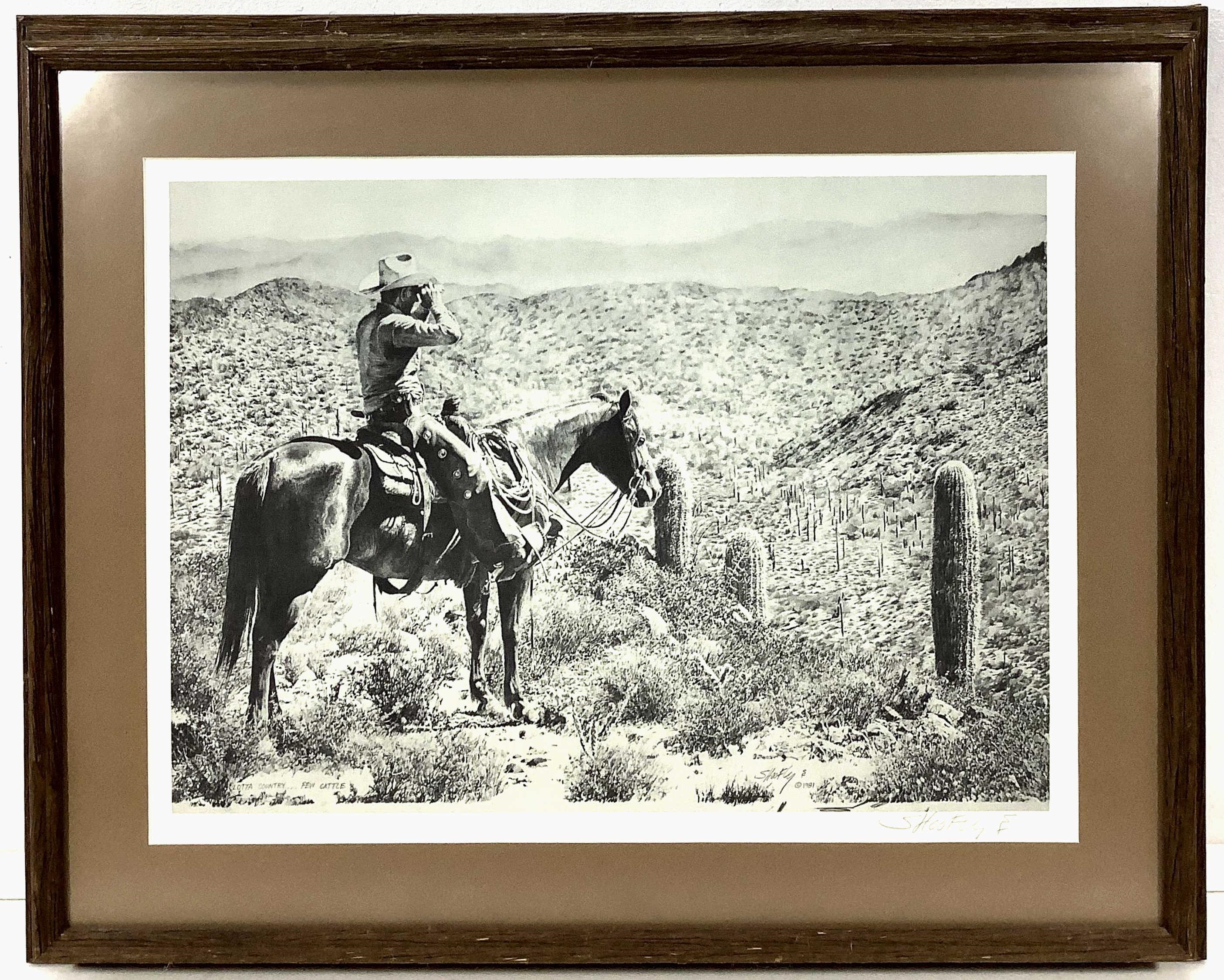 Robert Shufelt | Vintage Robert Shoofly Shufelt Western Print | MutualArt