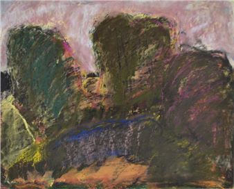 Landscape with trees, 1976 - Gilbert Piller