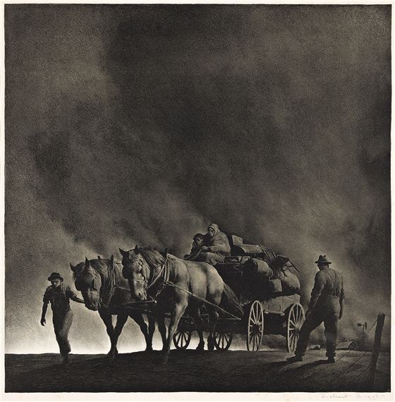 Robert Riggs | Dust Storm (Circa 1941) | MutualArt