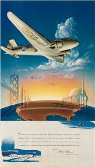 New York World's Fair / United Air Lines - Arthur C. Radebaugh