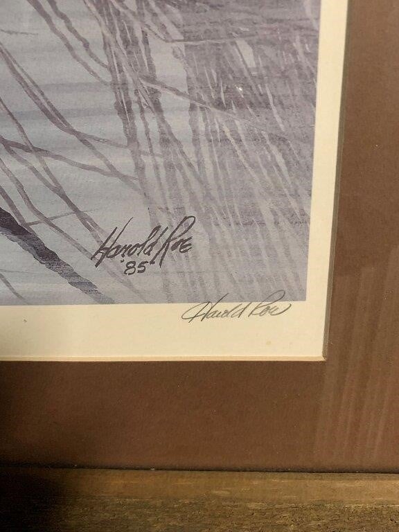 Artwork by Harold Roe, Harold Roe Signed & Numbered Print, The Hideaway, Made of Glass