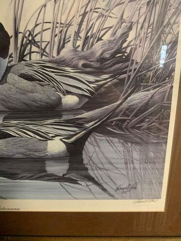 Artwork by Harold Roe, Harold Roe Signed & Numbered Print, The Hideaway, Made of Glass