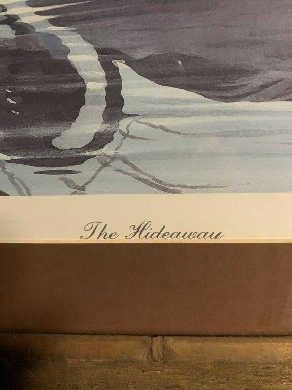 Artwork by Harold Roe, Harold Roe Signed & Numbered Print, The Hideaway, Made of Glass