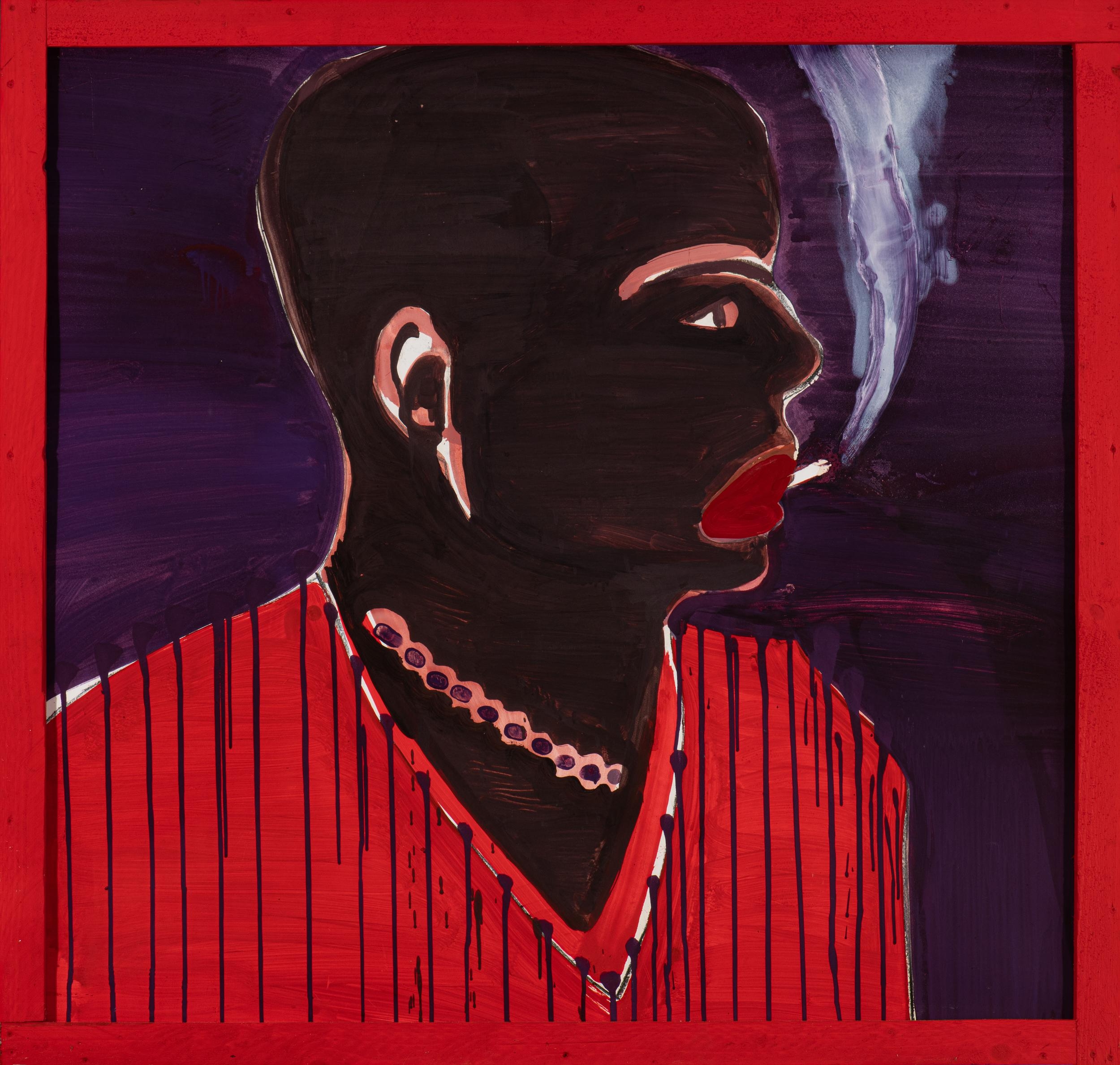 Bas Meerman | Smoker in red | MutualArt