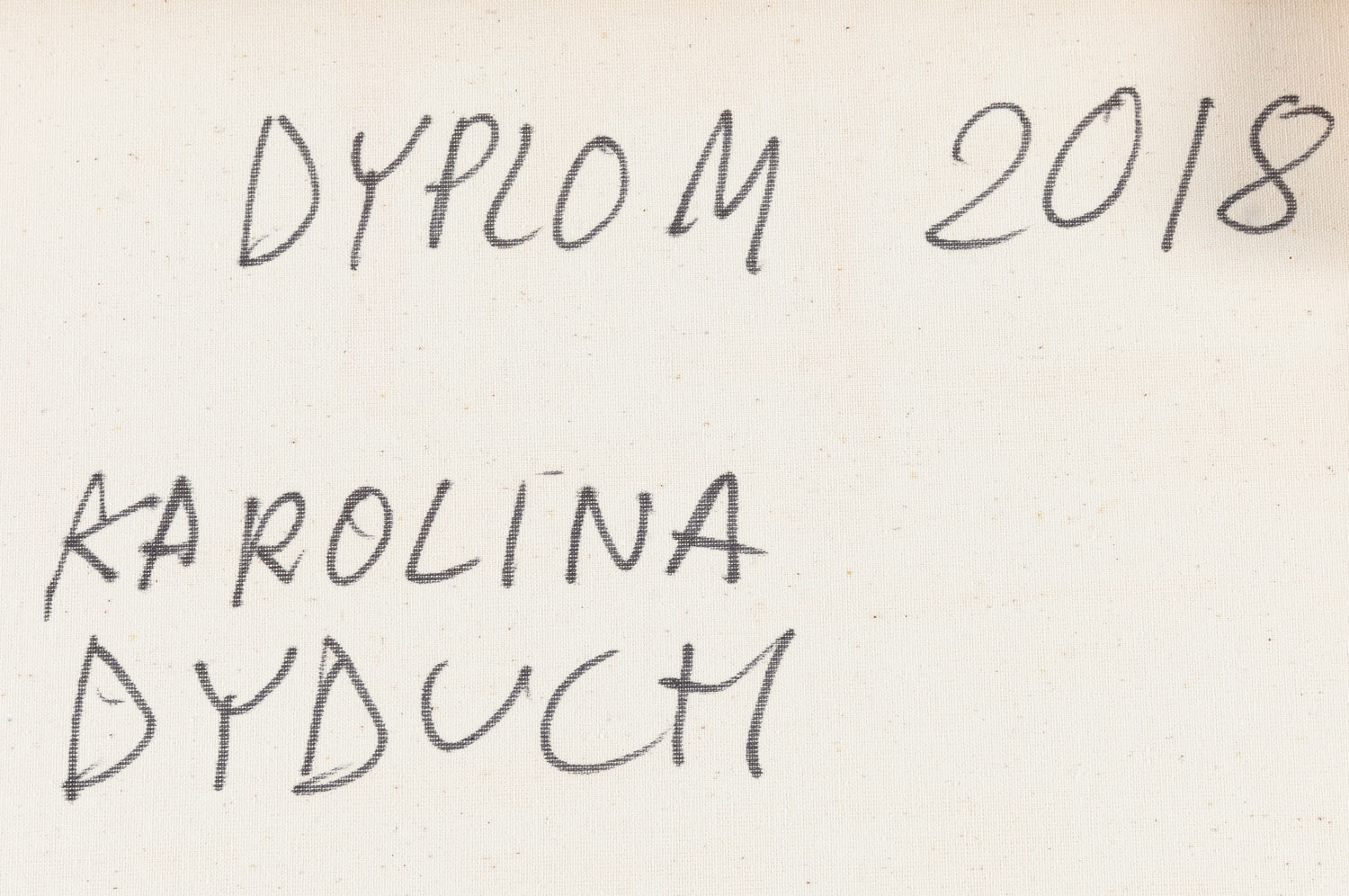 Artwork by Karolina Dyduch, Reflections, Made of canvas