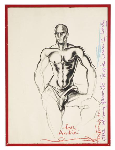 Study of a male by Antonio Lopez, Executed in 1975