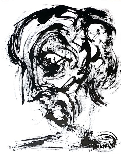 Artwork by Jean-Paul Muslin, Untitled / Ink on paper / Signed lower right /, Made of ink on paper
