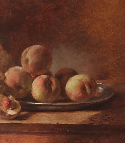 Artwork by Mathieu Kohler, Still life with fruits, Made of Oil on canvas