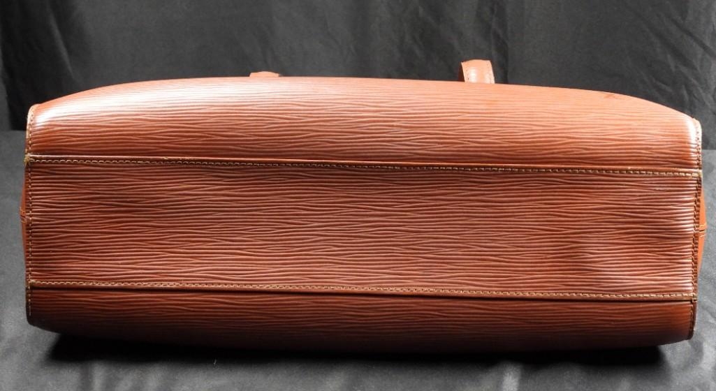 Tilsitt Brown Kenyan Fawn Epi Leather Shoulder Bag (Authentic Like