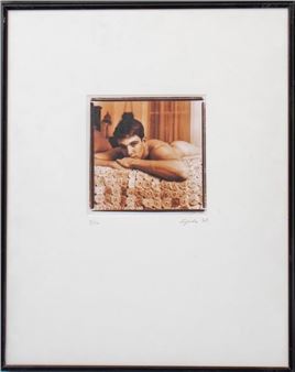 James Spada Nude Male Signed Sepia Photograph - James Spada