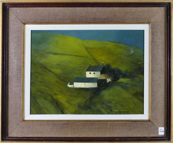 Mother Hill Farm, from Sanders Salcombe, Devon, England by John H. Kinnear, 1973