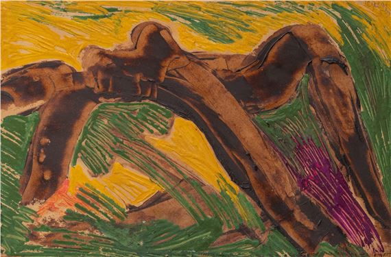 reclining nude by Floris Jespers, 1953