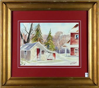 Untitled: Winter Scene, Quebec - Pau Yvan Gagnon