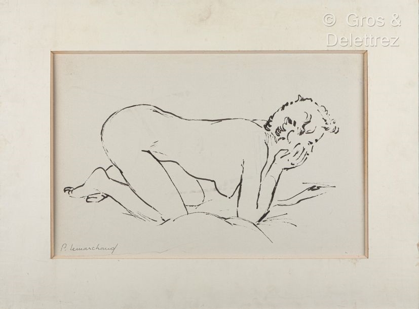 Artwork by Pierre Lemarchand, Nude Ink on, Made of Ink on paper