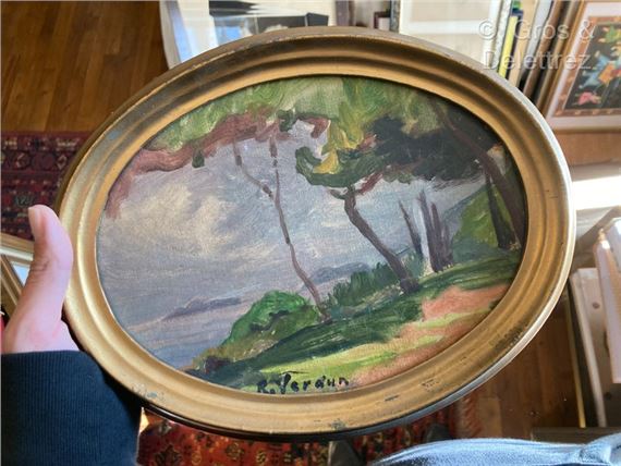 Landscape with by Raymond Jean Verdun