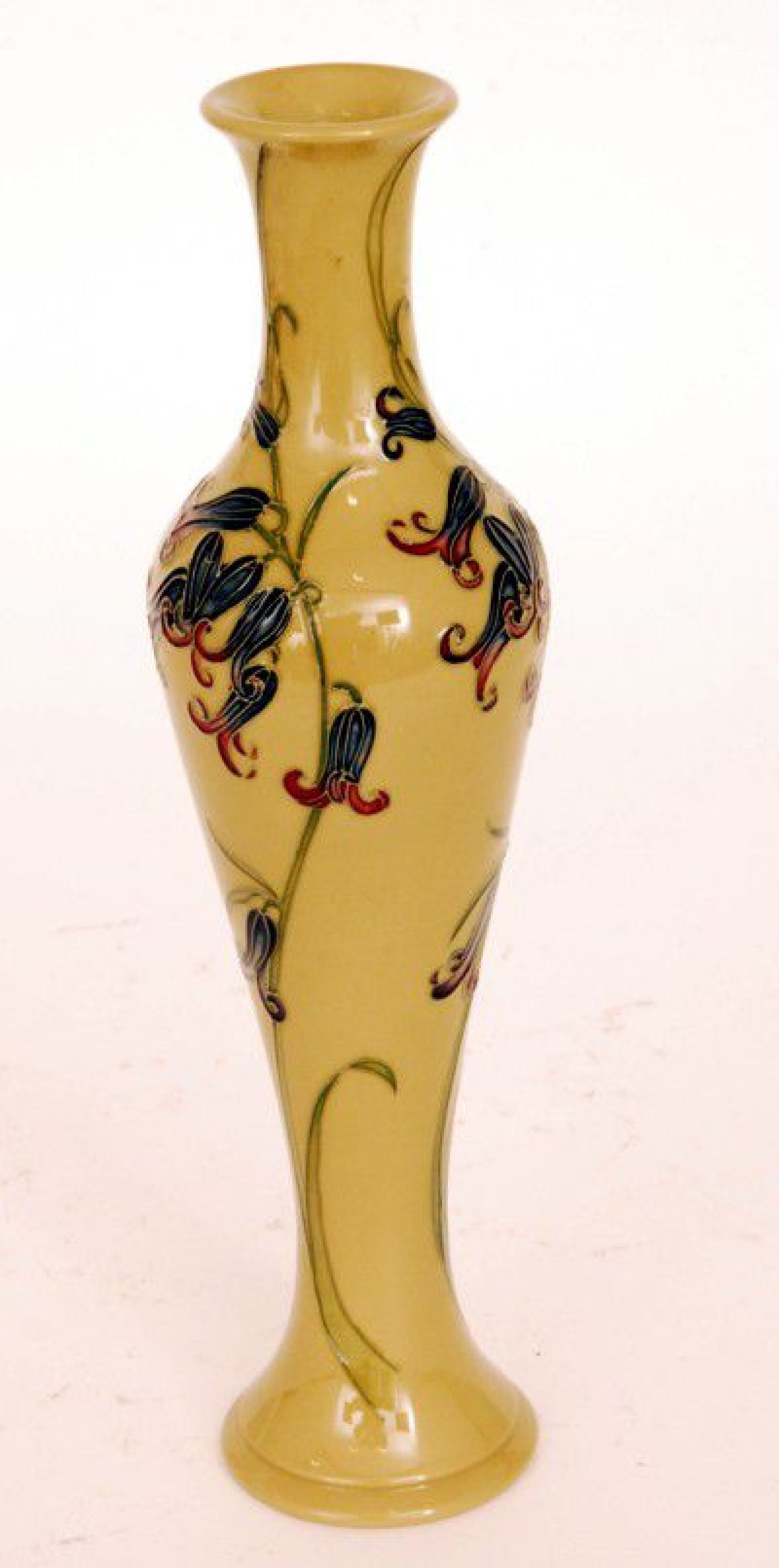 William Moorcroft A modern Moorcroft Pottery vase of slender