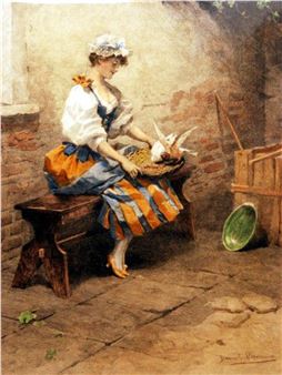 AFTER DANIEL HERNANDEZ.Coloured engravings - Daniel Nano Hernandez