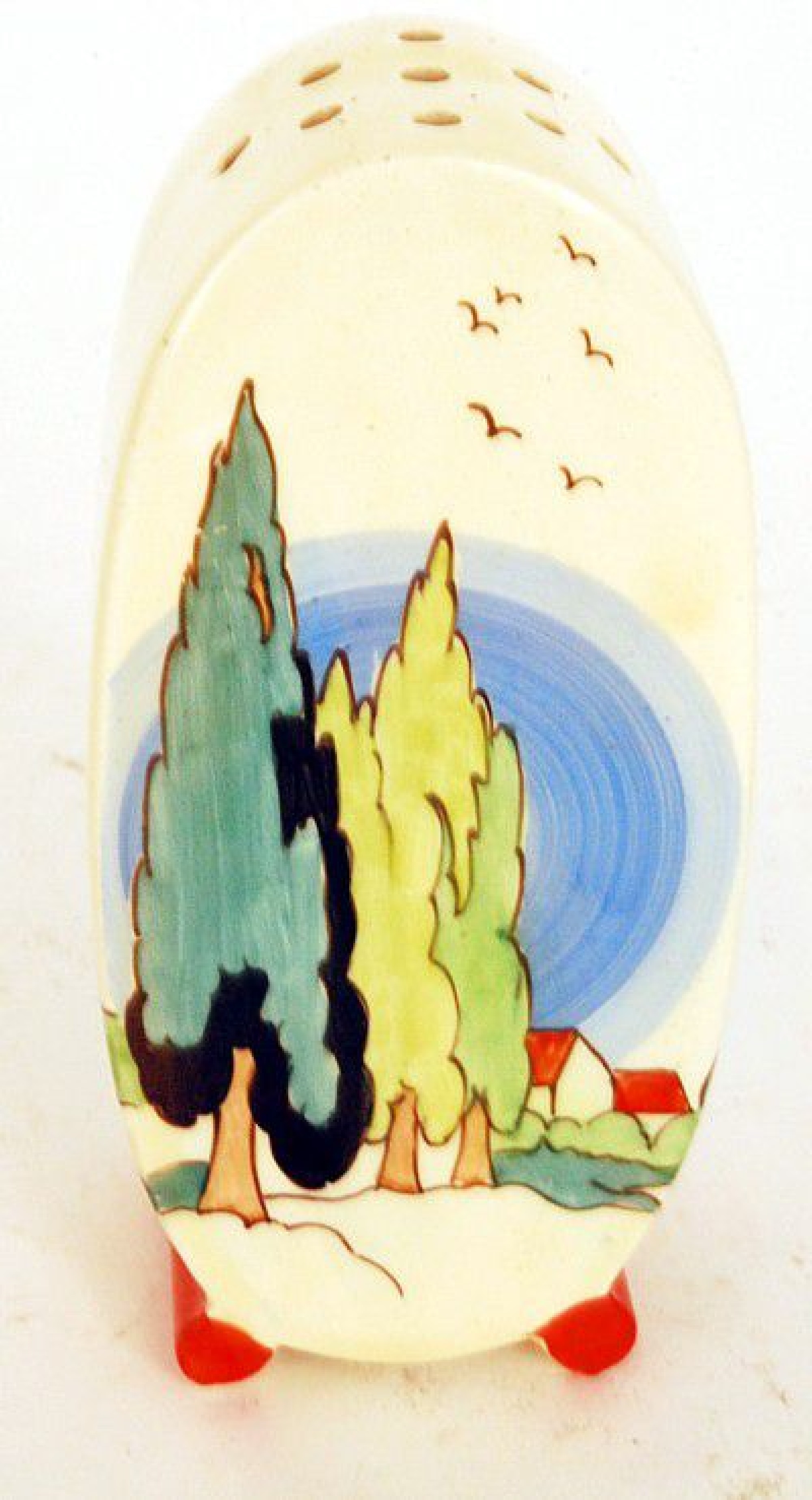 Clarice Cliff A Clarice Cliff Bon Jour sugar sifter in the Clovelly