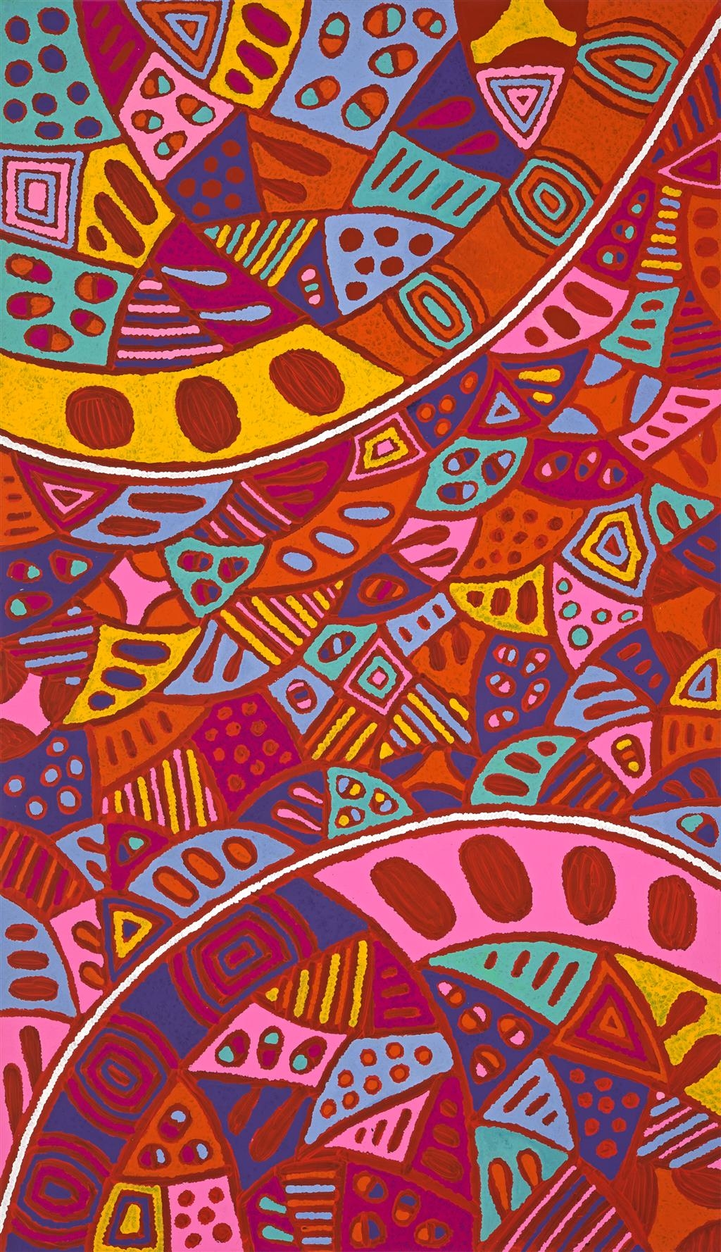 Artwork by Andrea Giles, Minyma Tjukurrpa, Made of acrylic on canvas
