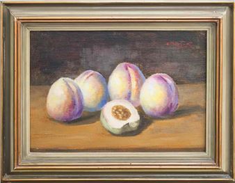 "Zátiší s broskvemi" - Vilém Mužík