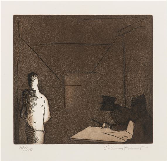Constant Nieuwenhuys | Het verhoor I [Interrogation I ] (1983) | MutualArt