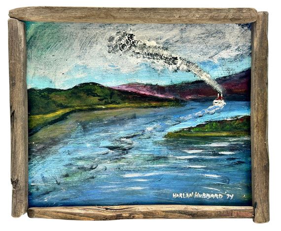 Ship Painting by Harlan Hubbard