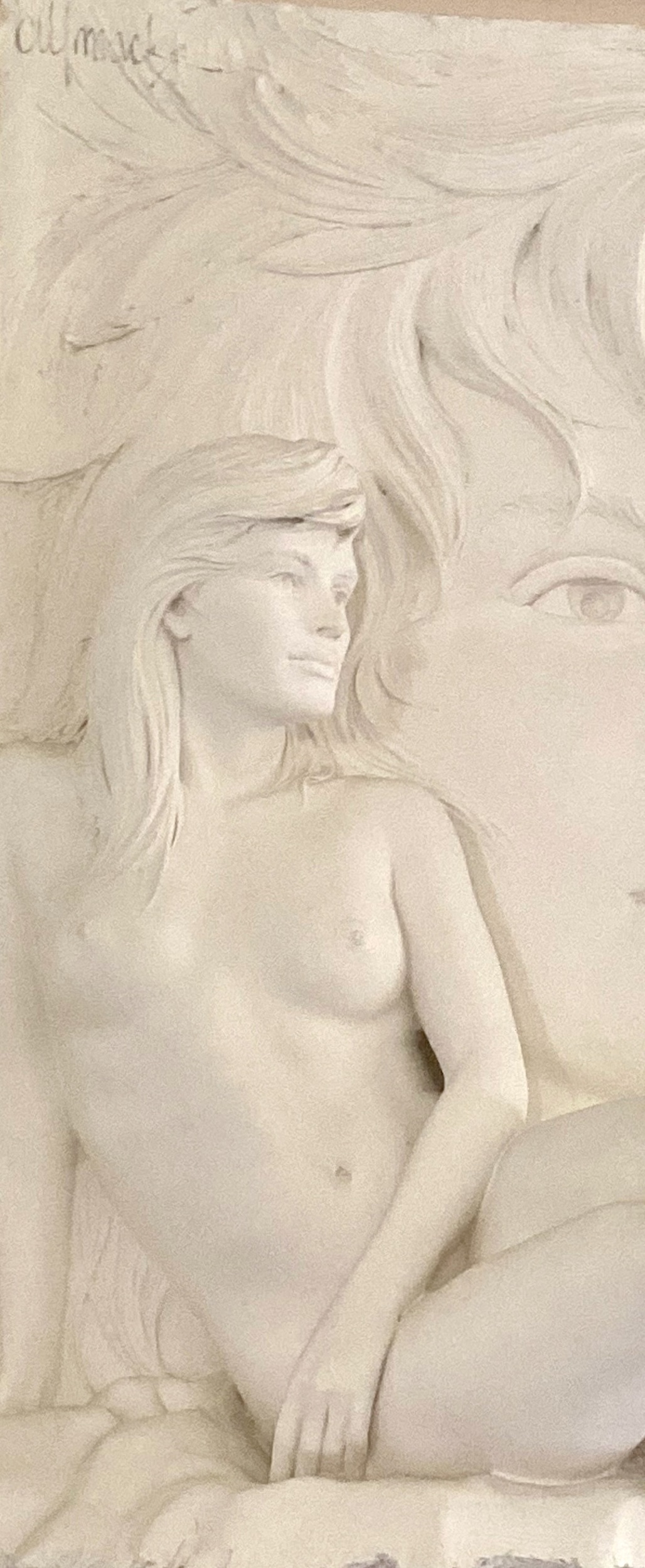 Artwork by Bill Mack, Bill Mack "Visions" Bonded Sand Sculpture, Made of sand sculpture