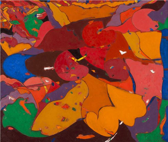 "Paisagem futurista" by Nikias Skapinakis, dated 1985