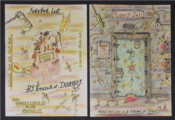 both signed and dated 'Charles Bronson 2022' by Charles Bronson, 2022