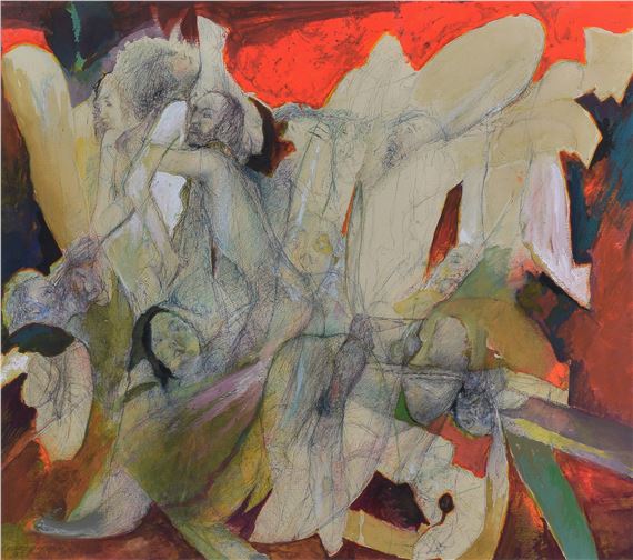 Kompozycja figuralna by Ryszard Opaliński, 1984