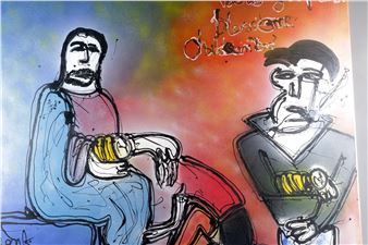 Compositie met twee personen - Henk Veen