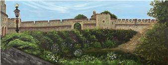 The middle ward in Windsor Castle - Mensoureh Art