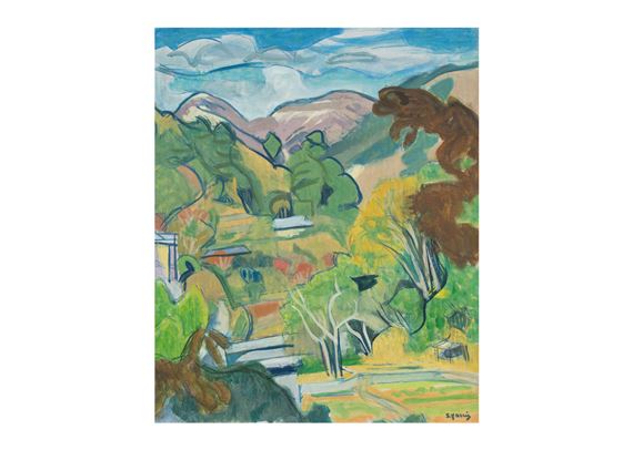 LANDSCAPE IN YUGAWARA by Yasui Sotaro