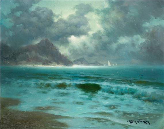 Marina con veleros by Julio Garcia Gutierrez