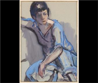 La jeune fille en bleu - Maurice Leclercq