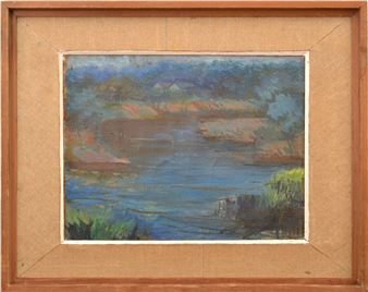 Landscape with river - Karlis Celmins