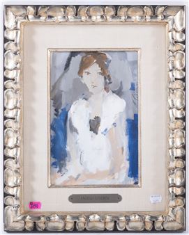 Woman in White - Angiolo Liverini