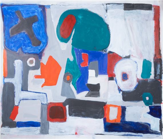 Debra Diamond | Geometric Abstract Blue | MutualArt