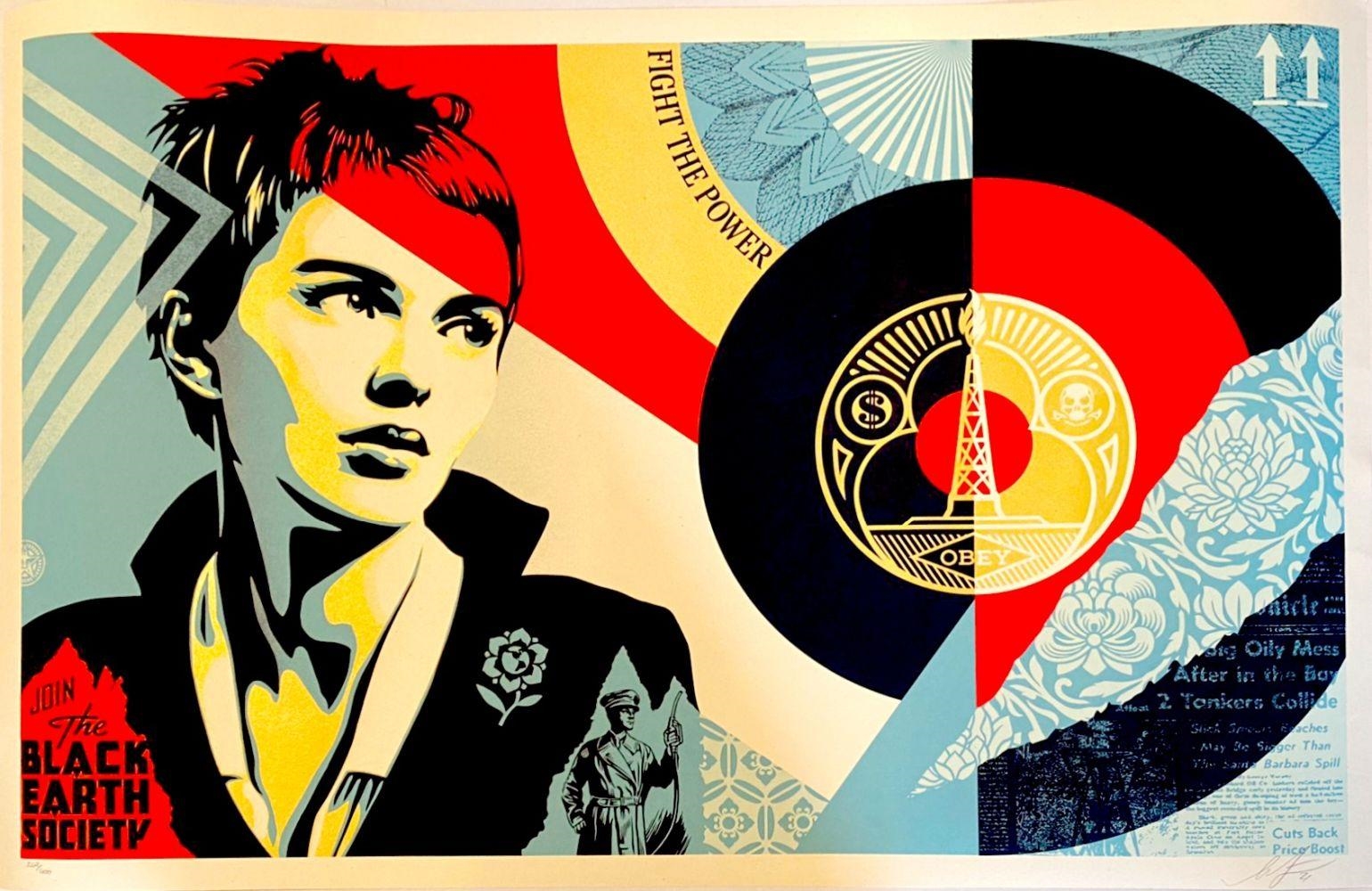 Shepard Fairey Black Earth Society (2021) MutualArt