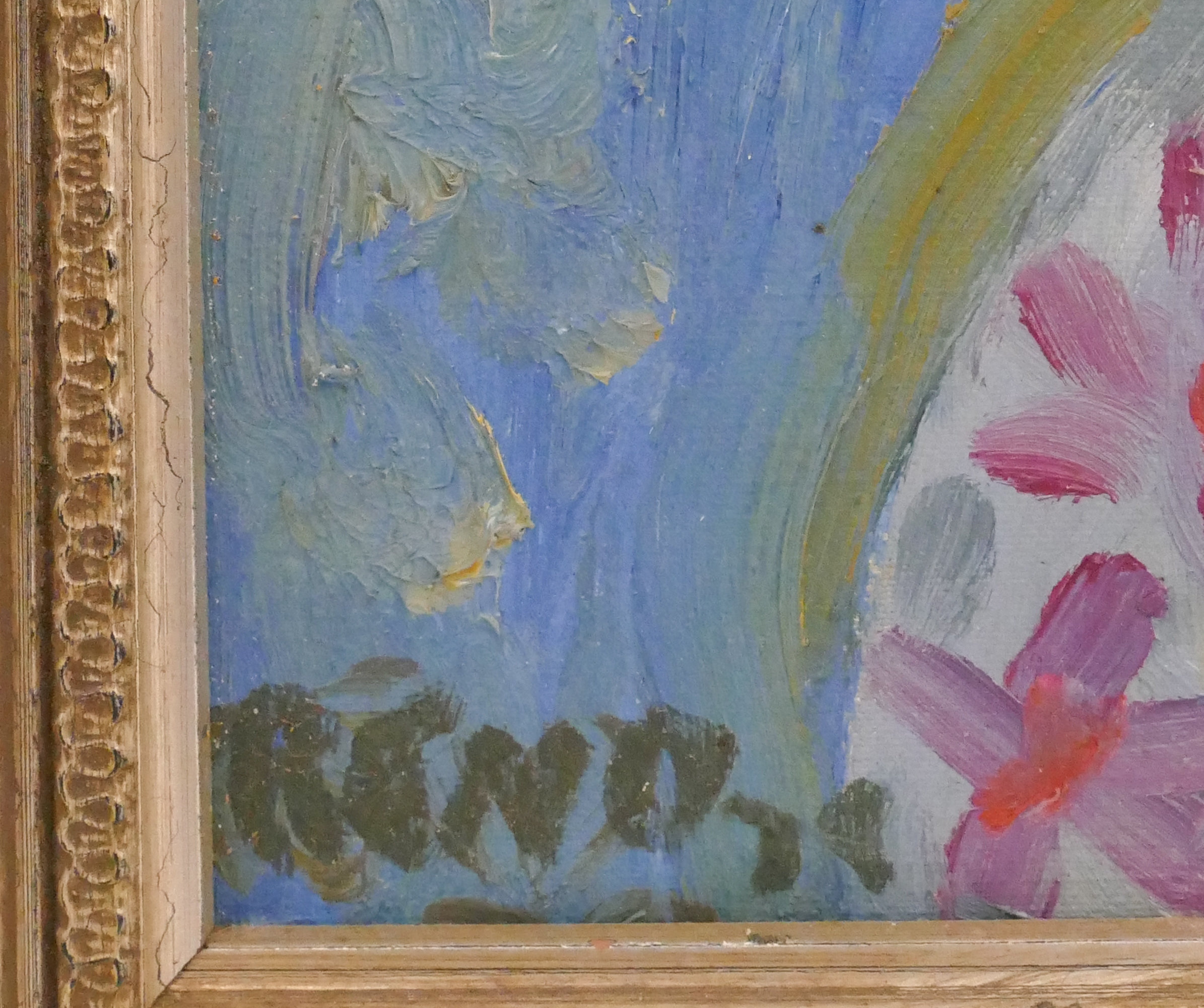Joe Reno | Joe Reno ''Abstract Portrait'' 1978 Oil on Canvas Framed 25 ...