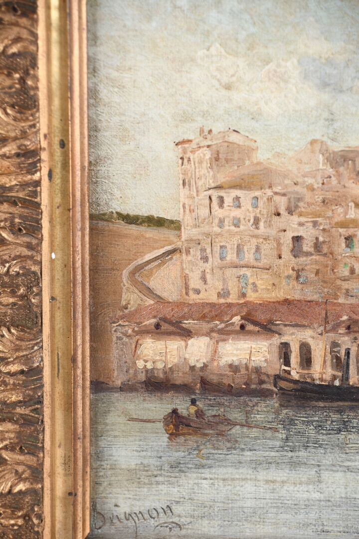 Tirage Vintage Marseille Port Scène Animée - Print Citrate Circa 1900 - 9x12 Cm