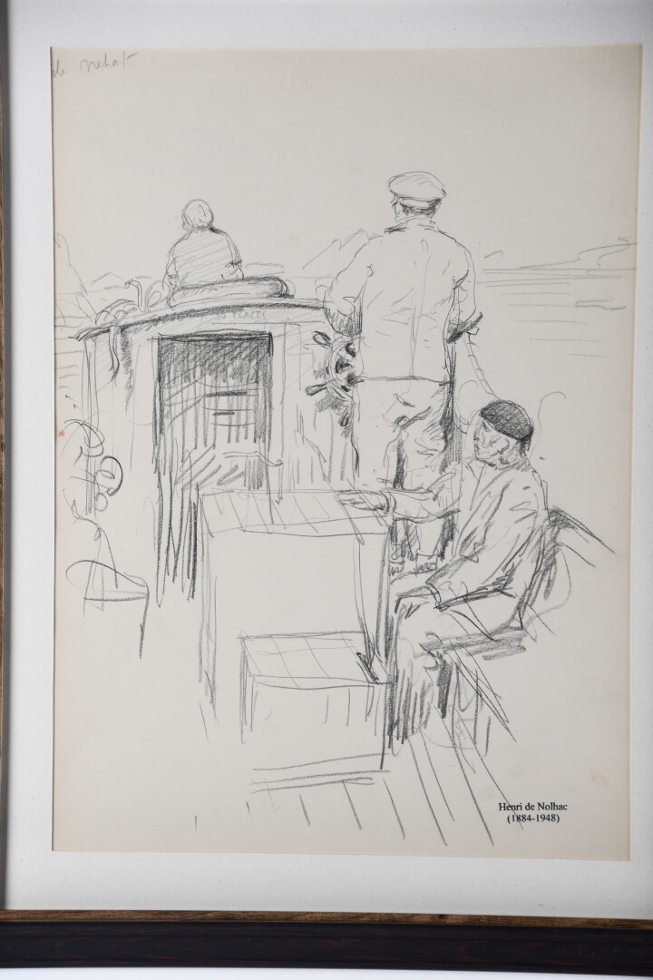 Henri Girault de Nolhac 41948). La vedette de l'Ile de Bréhat à quai et A bord... MutualArt